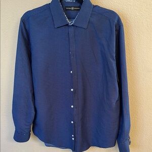 Society Of Threads Blue Casual Button Down Shirt men’s medium